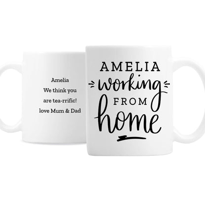 Personalised Working From Home Mug