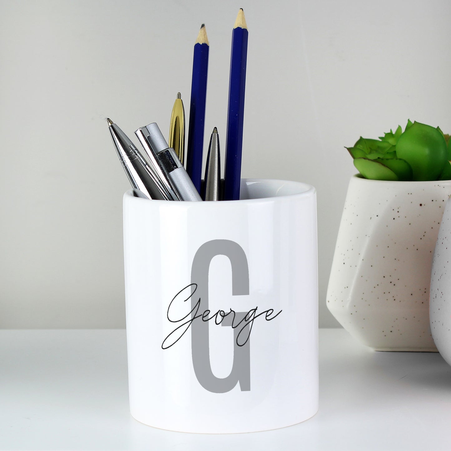 Personalised Initial & Name Ceramic Storage Pot