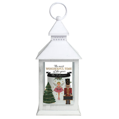 Personalised Nutcracker White Lantern