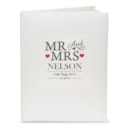 Personalised Mr & Mrs Traditional Photo Album