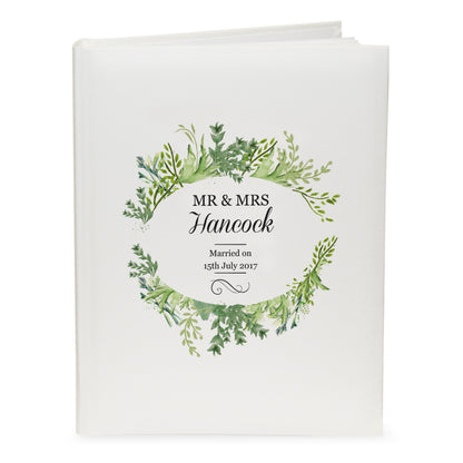 Personalised Fresh Botanical Traditional Photo Album