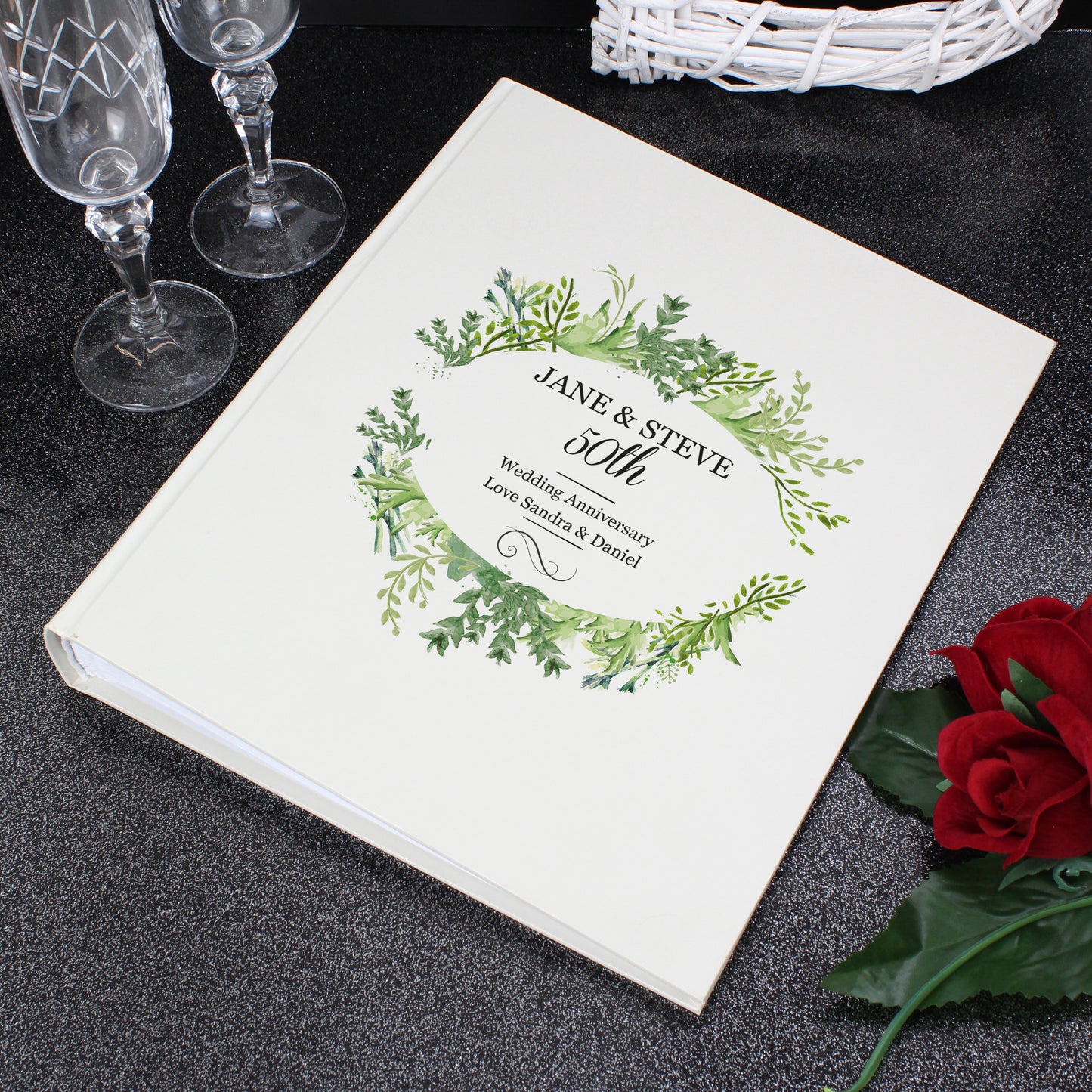 Personalised Fresh Botanical Traditional Photo Album