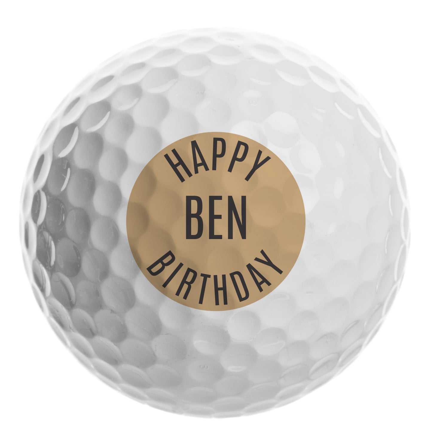 Personalised Happy Birthday Golf Ball