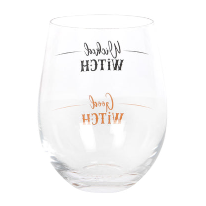 Wicked Witch Stemless Wine Glass