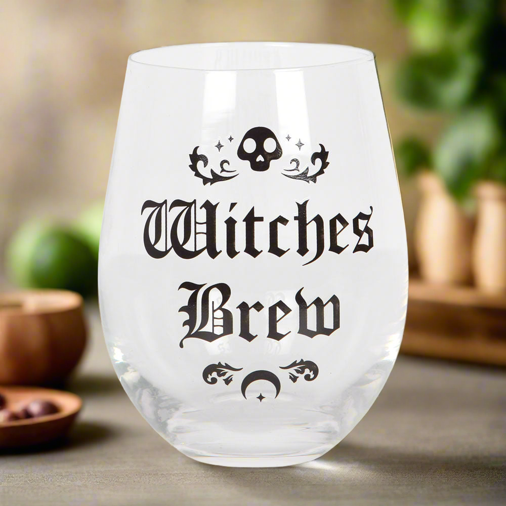 Witches Brew Stemless Wine Glass