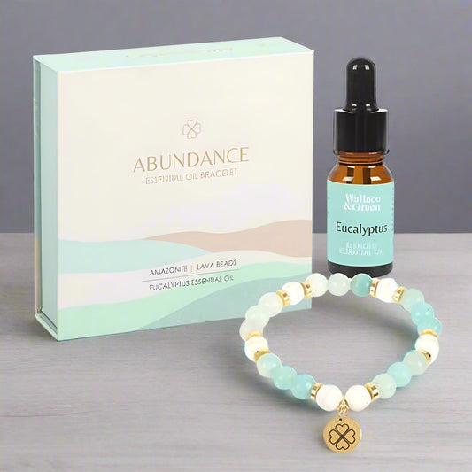 Abundance Amazonite Crystal Essential Oil Bracelet