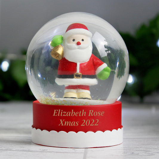 Personalised Santa Snow Globe