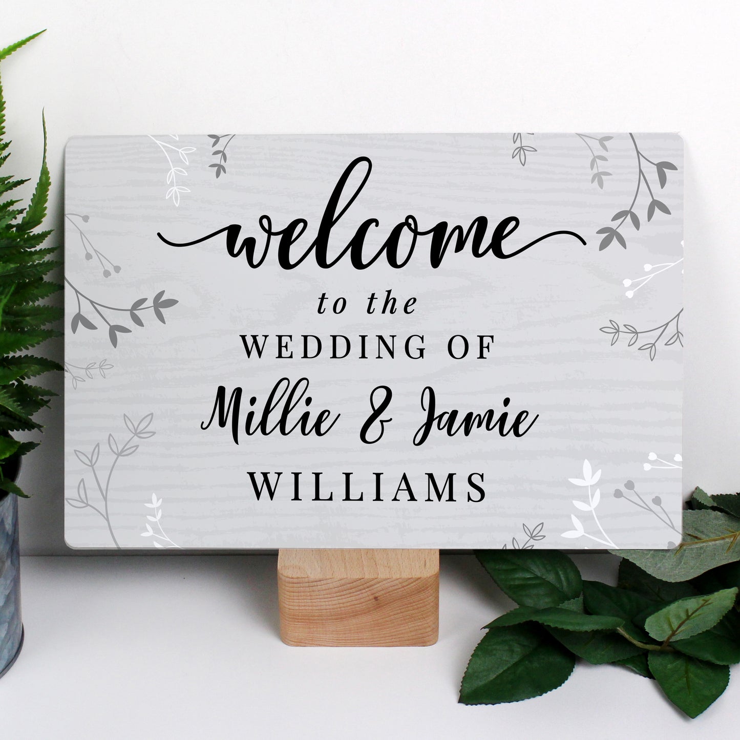 Personalised Welcome Metal Sign