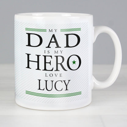 Personalised My Dad is My Hero Mug