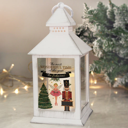 Personalised Nutcracker White Lantern