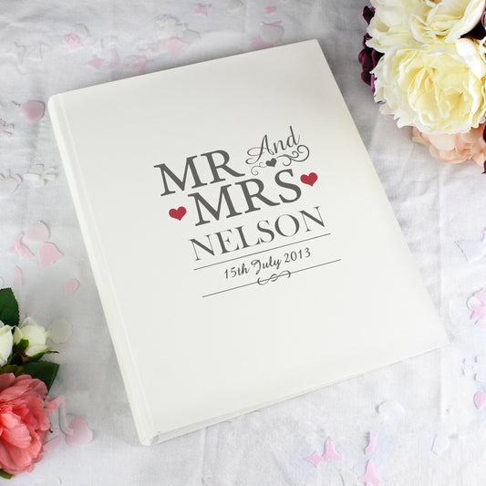 Personalised Mr & Mrs Traditional Photo Album